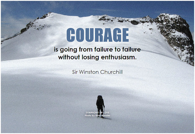 to overcome bad time you need courage