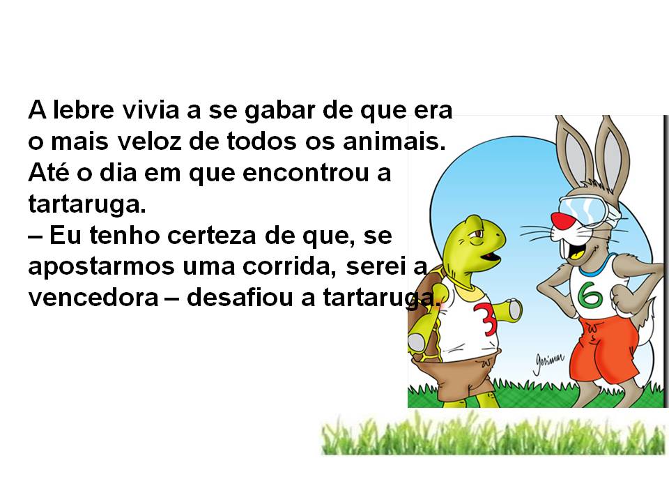 Ensinar Exige Alegria A lebre e a tartaruga