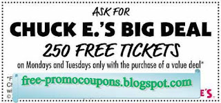 Free Printable Chuck E Cheese Coupons Free Printable Chuck E Cheese Coupons