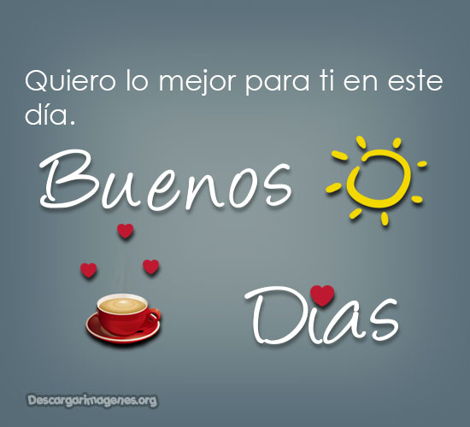 Carteles para enviar de buenos días.