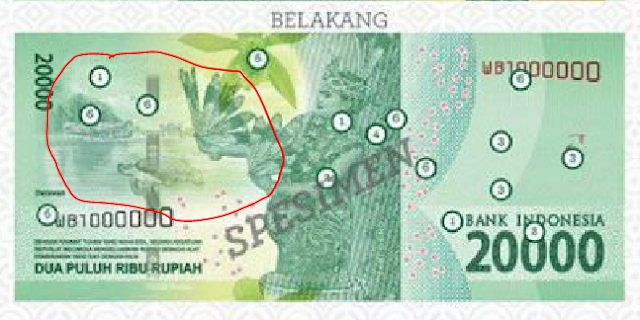 Pemandangan Alam Indonesia di Uang Kertas Baru Tahun Emisi