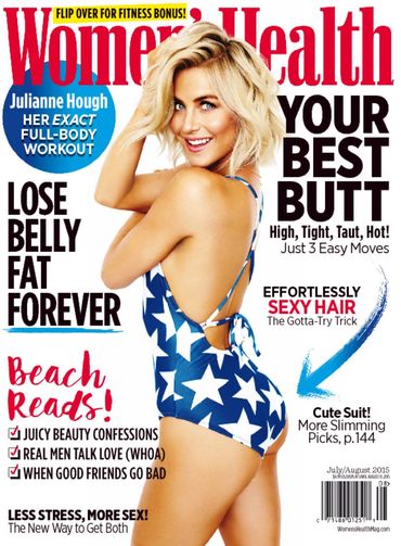 Julianne Hough date nights with Brooks Laich in Women's Health Magazine July August 2015