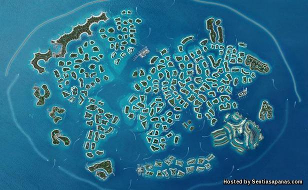 6 Pulau Buatan Manusia Paling Mengagumkan Di Dunia! The World (Archipelago)