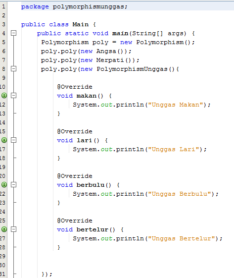 Object Oriented Polymorphism Abstract Class pada Java