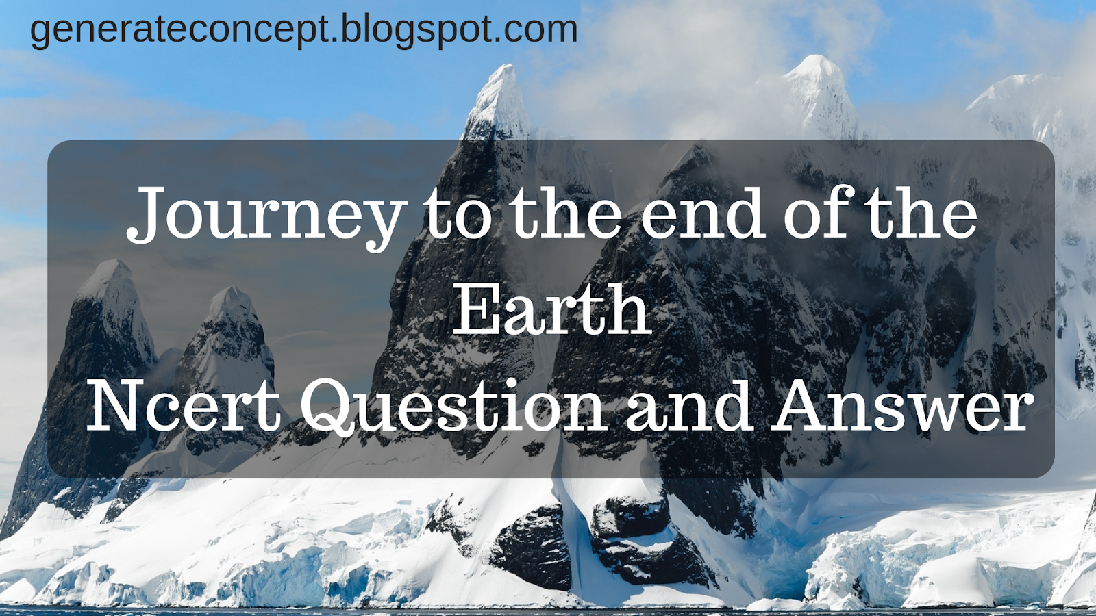 questions journey to the end of the earth