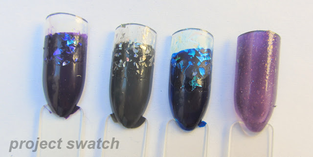 swatches - Revlon Moon Candy duo Orbit, Revlon Moon Candy Duo Milky Way, Revlon Moon Candy Duo Galactic, Orly Fowl Play
