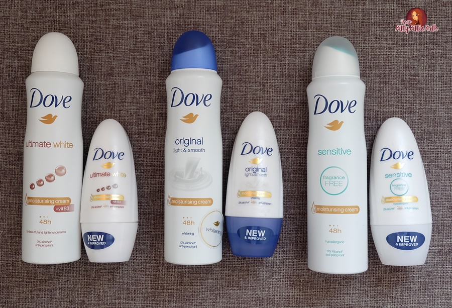 Dove Antiperspirants and Deodorants New and Improved Formula Dear