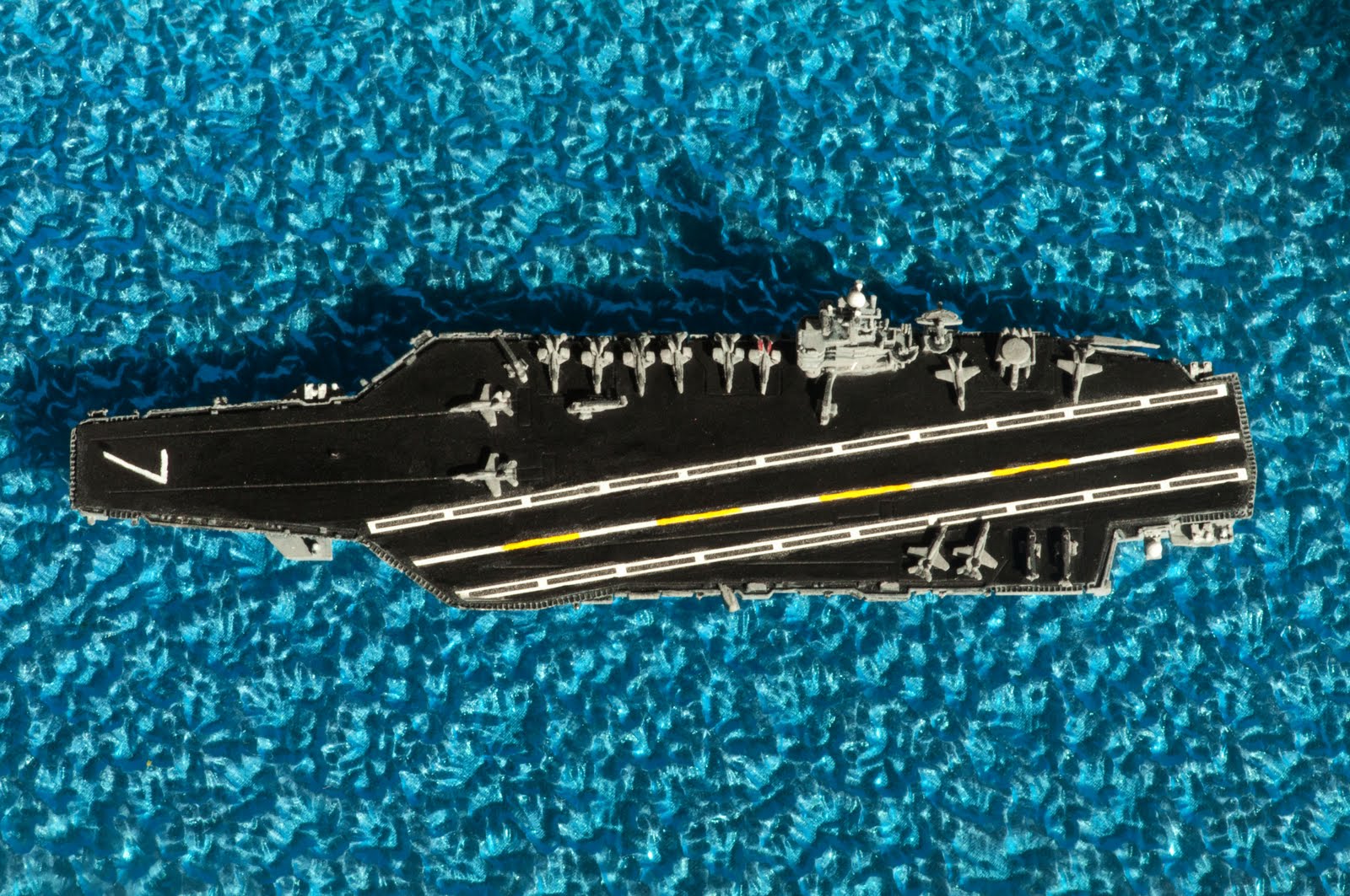 Toy Construct The Nimitz class Aircraft Carrier and its Fleet.
