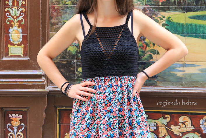 top crochet para vestido