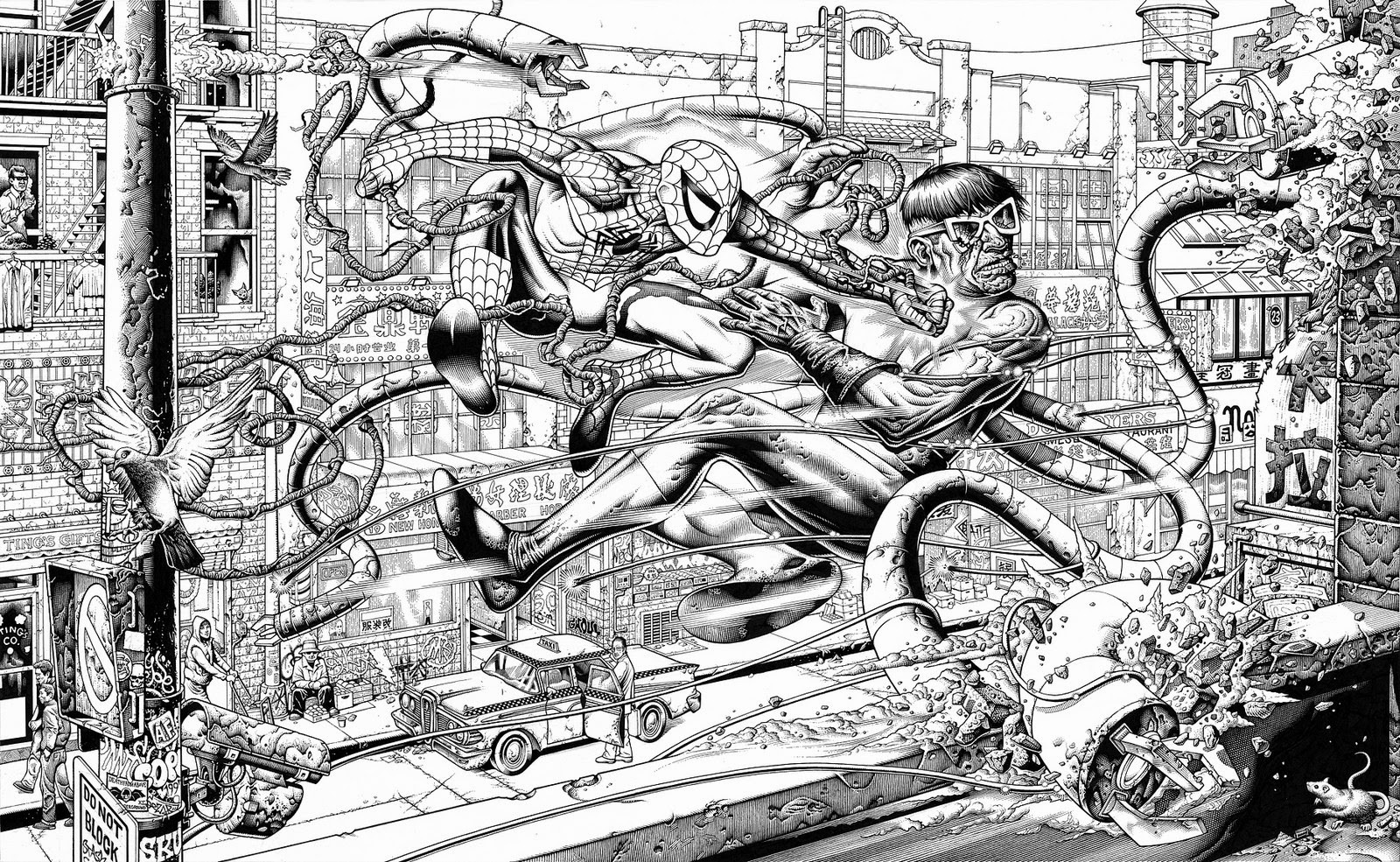 Spider-Man vs Doctor Octopus by Spydraxis