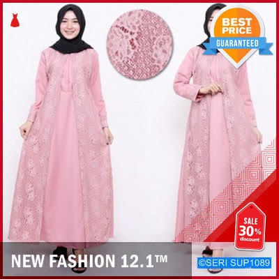 SUP1089B27 Brokat Kebaya Dress Premium Hena Murah BMGShop