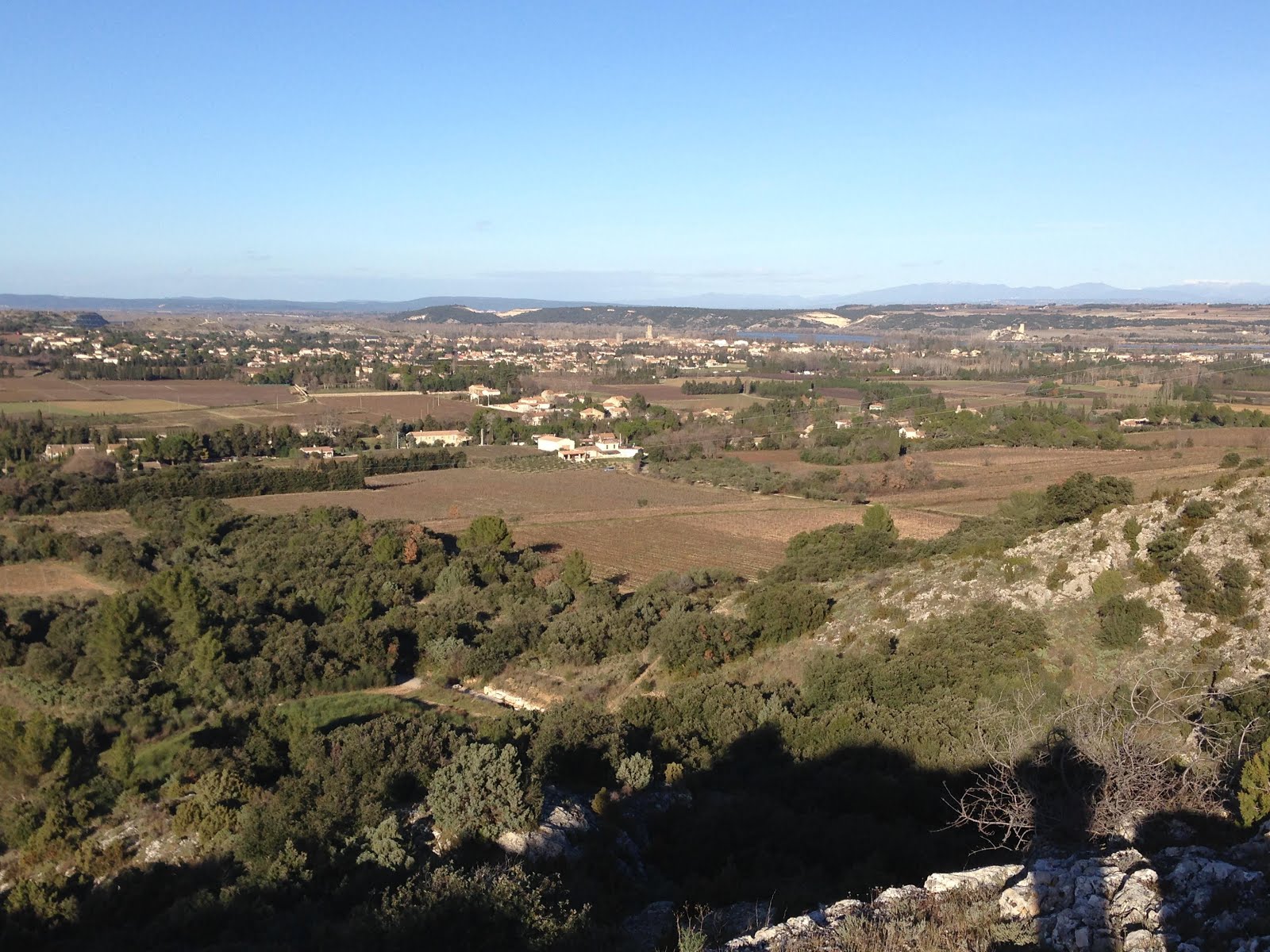 Le grenier du Faucon Entre Roquemaure et Pujaut en hiver Gard