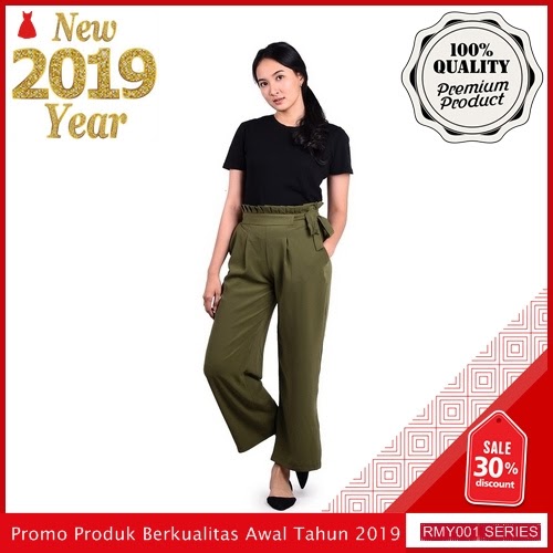 RMY007C58 Chapter 9 Celana Kulot Keren Panjang Pita BMGShop