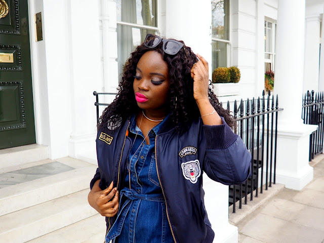 Navy bomber jacket