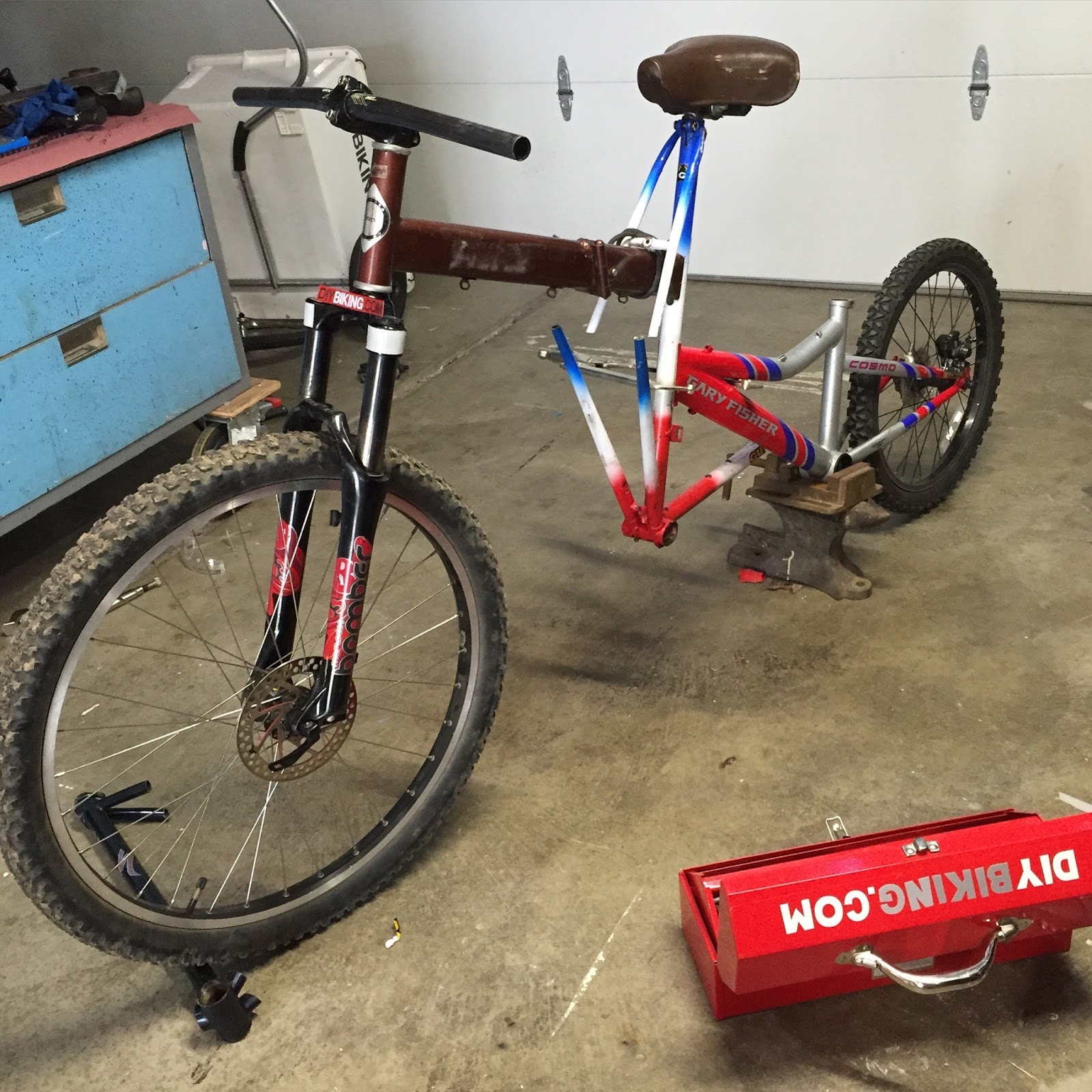 homemade bicycle frame