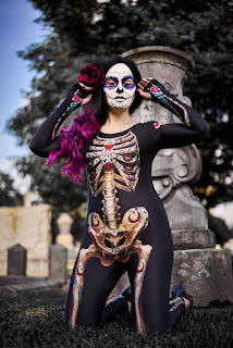 Sugar-Skull Womens Morphsuit