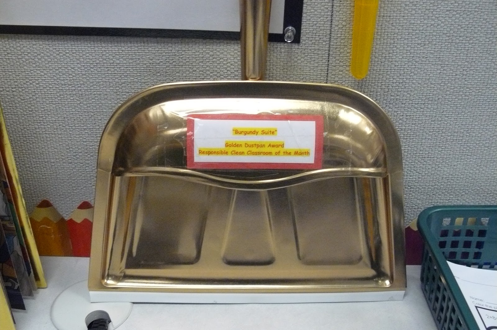 Learning in Room 206 Golden Dustpan Award