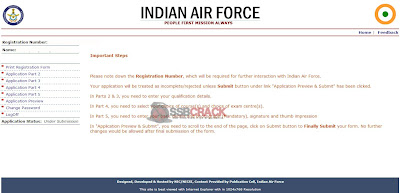 How to fill AFCAT 02/2013 Online Application Form