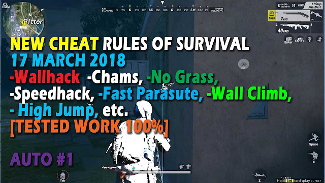 Cheat Rules of Survival Serin 3.0 Update 17 maret 2018 ! Cheat Rules of Survival Serin 3.0 Update 17 maret 2018 !