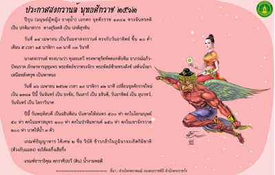 คำศัพท์และประโยคภาษาอังกฤษวันสงกรานต์ Songkran Festival Day 2562