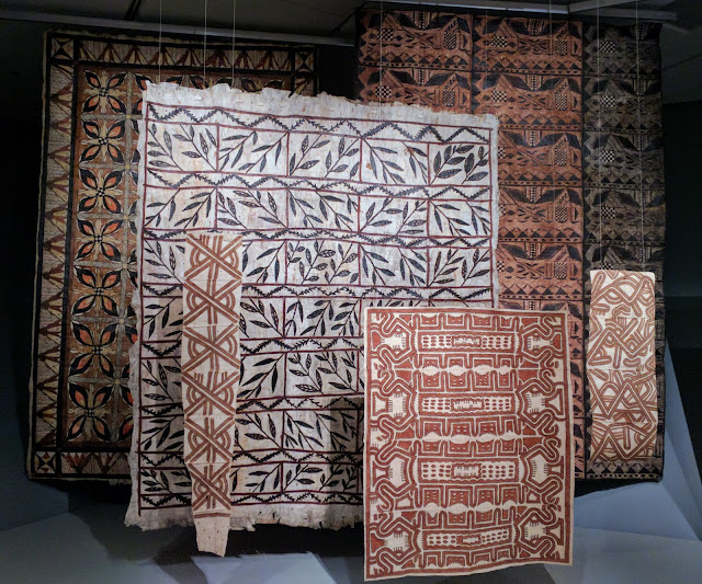 Pacific Islands bark cloth from the collection of the Denver Art Museum