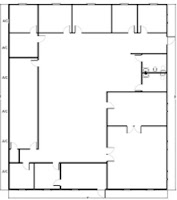 72' x 60' Modular office building floorplan