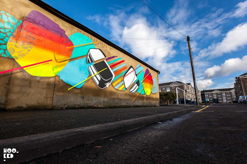 Street Art collective The Toasters Go Pop in E17 with a new vibrant mural.