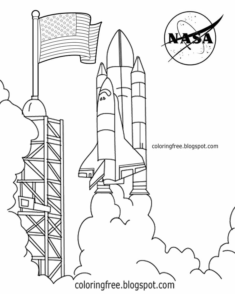 nasa coloring pages for kids - photo #27