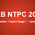 RRB NTPC Stage -1 All Question Papers Download PDF