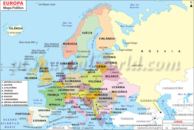 Geografias: 1- Jogo das regiões e dos Países Europeus Geografia 7 º Ano