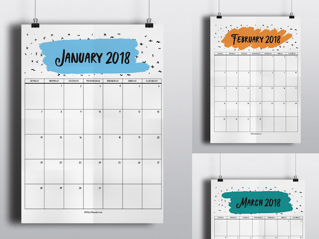 Absolutely free 2018 Printable Calendars - image relating to Printable Calendars for named Free of charge 2018 Printable Calendars -