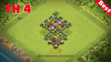Formasi clash of clans town hall 4 base farming Formasi clash of clans town hall 4 base farming