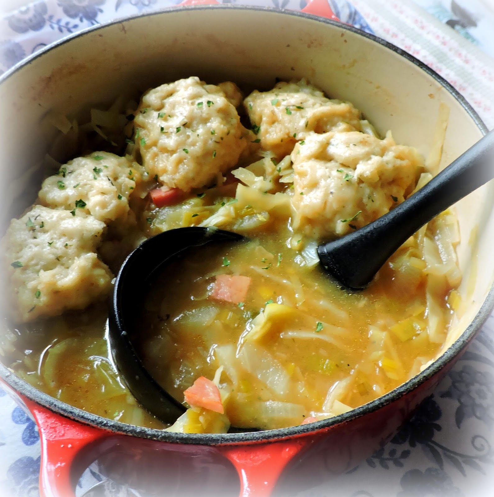 Cabbage & Ham Soup with Cheese Dumplings The English Kitchen