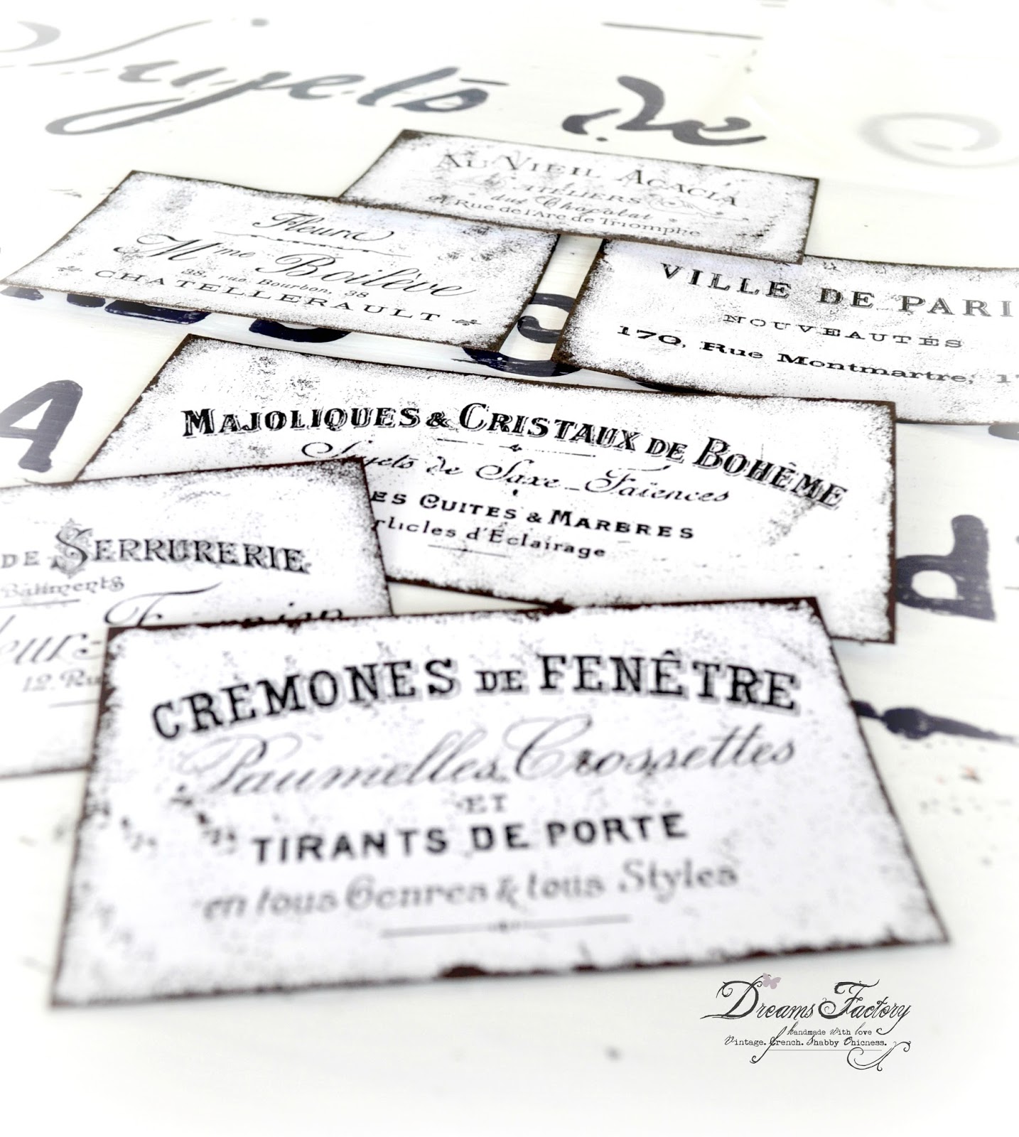 French Ephemera Labels - Free download | Graphics Factory