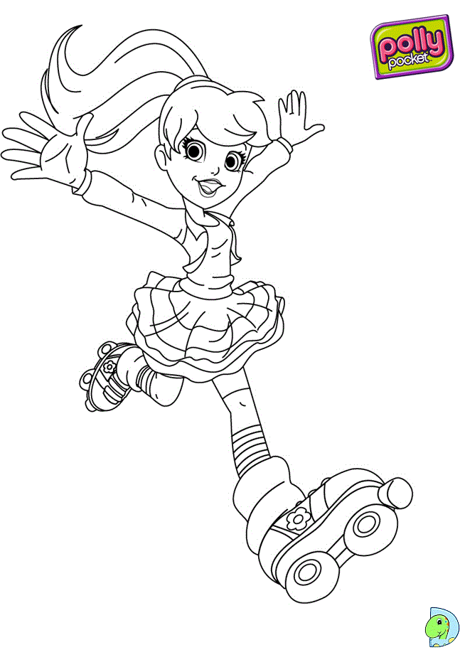Dinokids - Desenhos para colorir: Desenhos de Polly Pocket para colorir