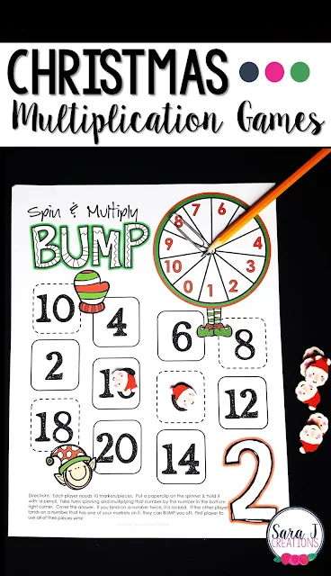 Christmas multiplication games for learning fun!