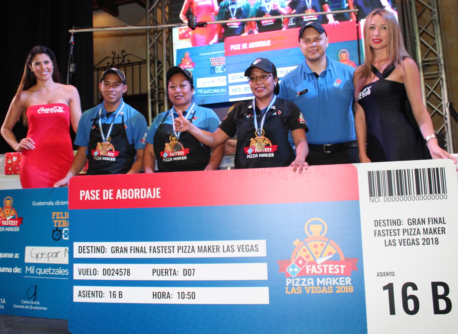 La pizzera más rápida de Guatemala está en Domino´s