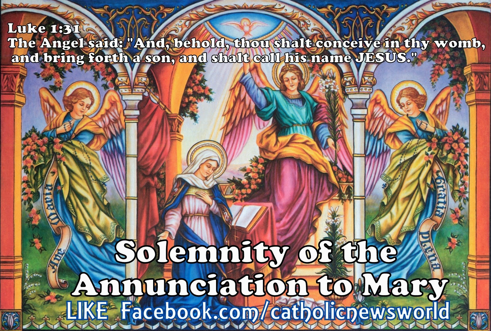 Today's Mass Readings Wednesday March 25, 2015 Mass with Cardinal