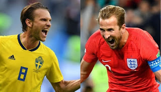 Suecia vs Inglaterra en Cuartos de Final Copa Mundial Rusia 2018