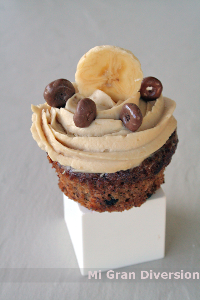 CUPCAKES DE PLÁTANO CON CHOCOLATE Y MASCARPONE Mi Gran Diversión