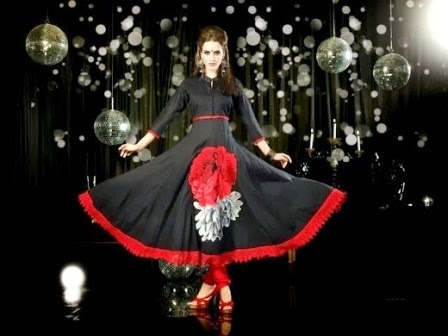 long frocks in black colour