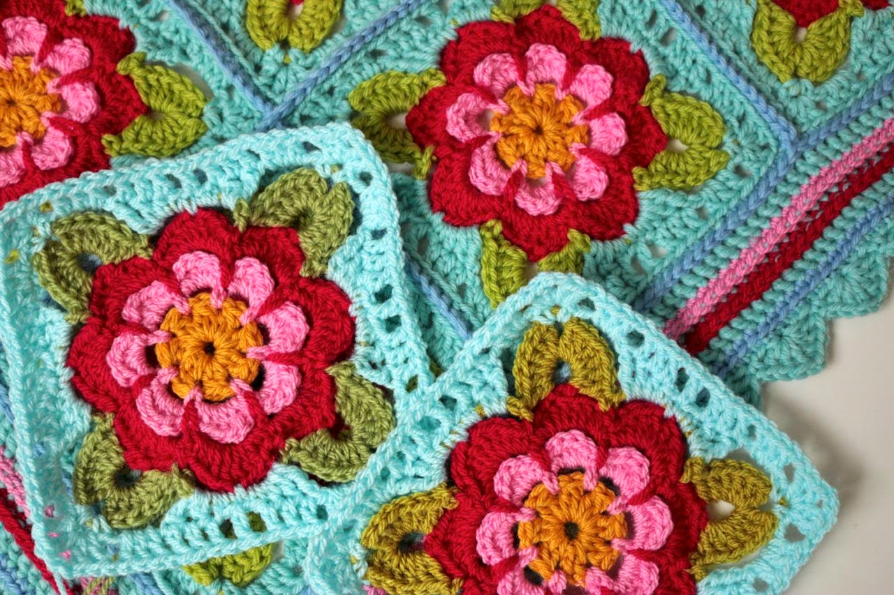 Painted Roses Blanket in Stylecraft