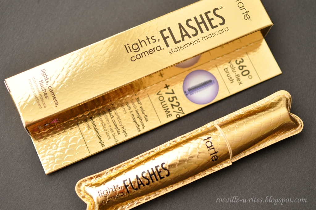Rocaille Writes Lashes for Daaays Tarte Lights, Camera, Flashes