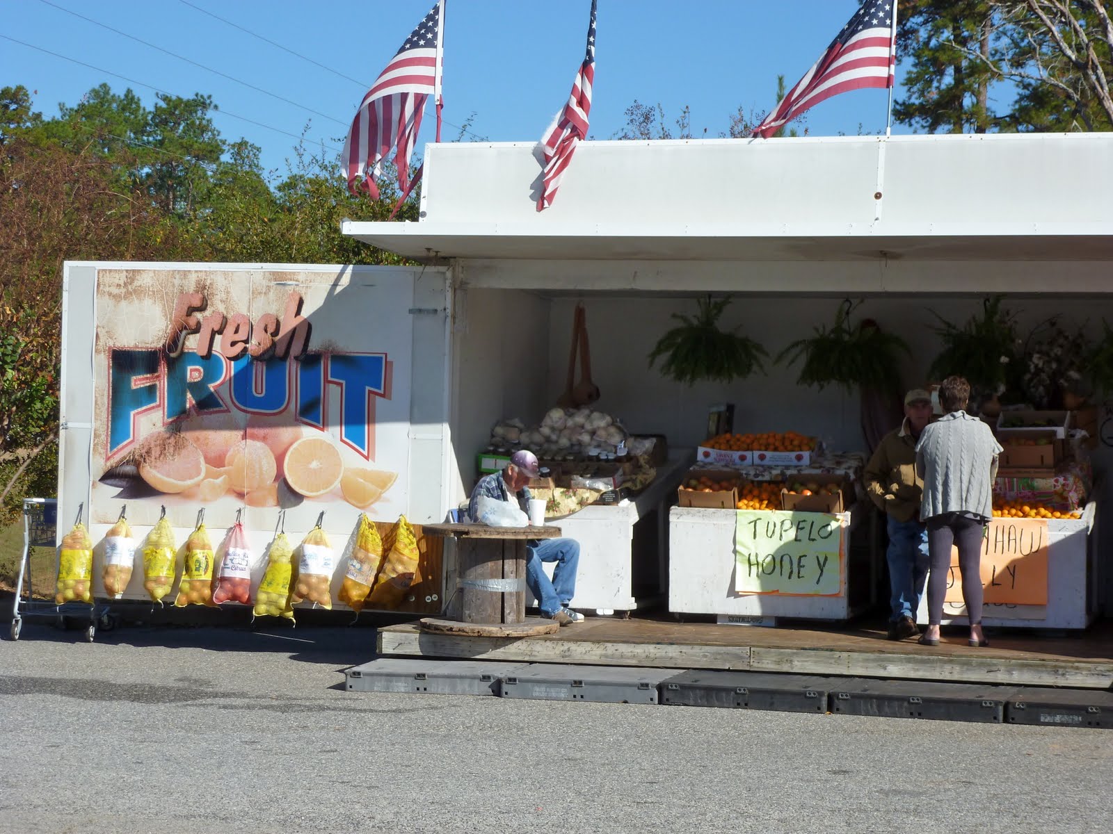 Rabbit's Moon studio Florida, Fruit Stands an Tourists