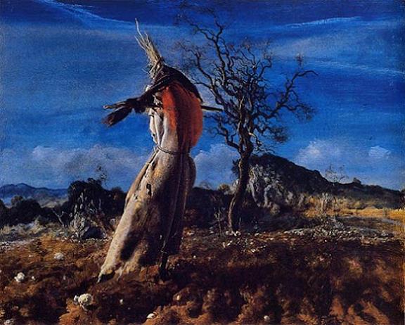 Cuadro de un espantapájoros pintado por Pietro Annigoni