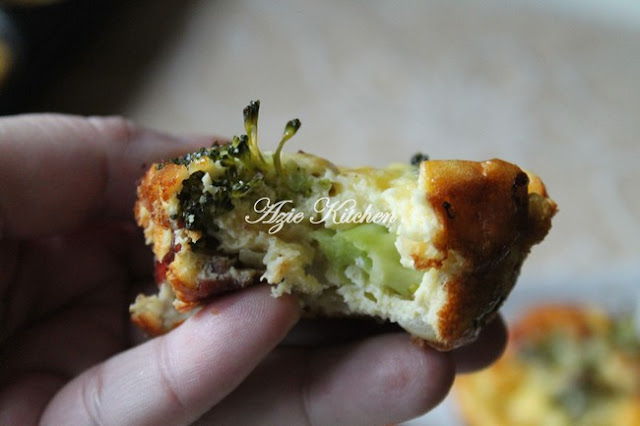 Mini Crustless Broccoli Quiche Sedap