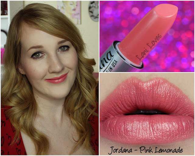 Jordana Pink Lemonade lipstick swatch