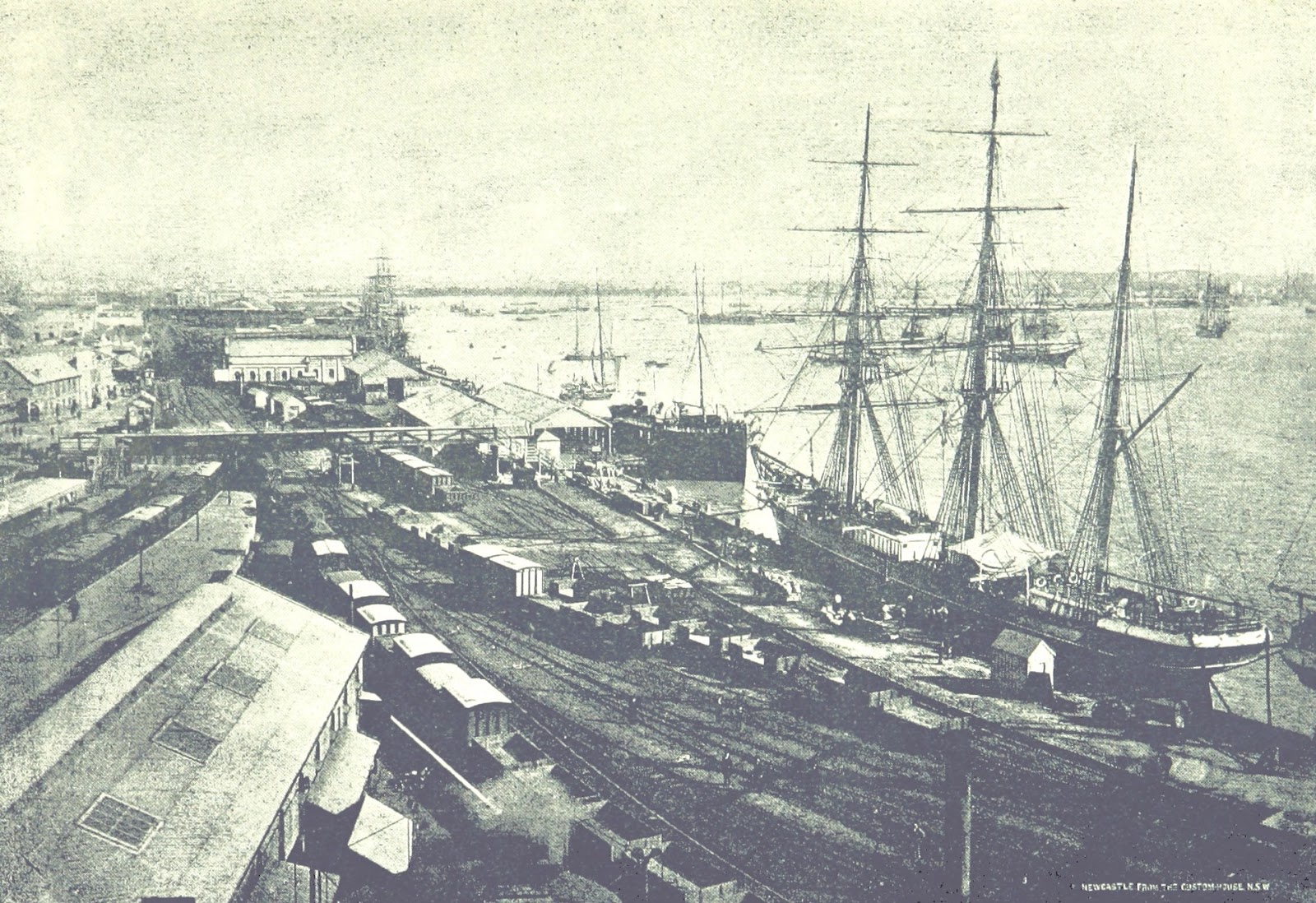 Newcastle, New South Wales, as seen from the CustomHouse 1895