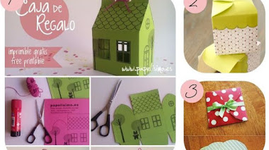 12 imprimibles para hacer cajitas de regalos