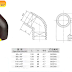 fitting hdpe | Pipa HDPE - EF Elbow 45